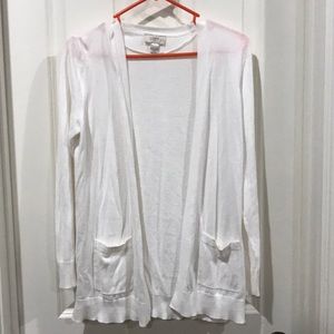 Loft White Cardigan